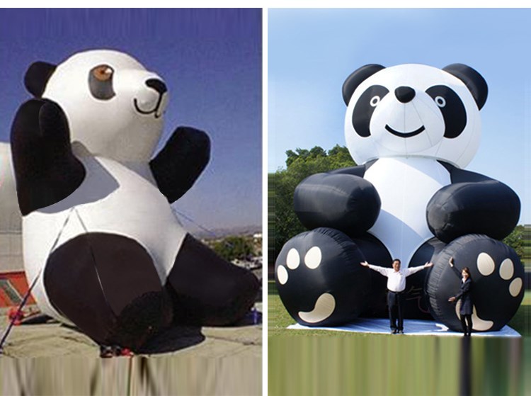 石景山充气熊猫展示